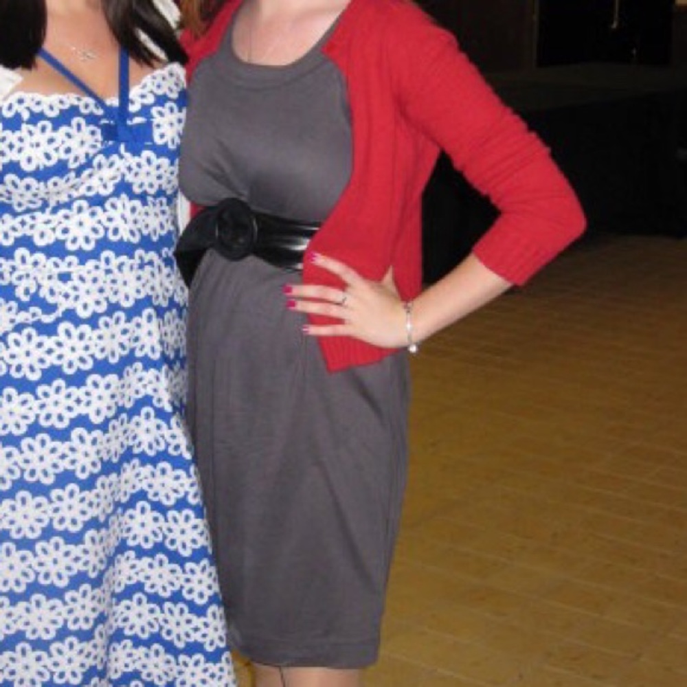 Gray banana republic dress